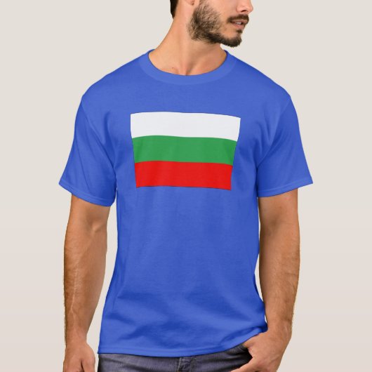 Flagge Bulgariens T-Shirt (Vorderseite)