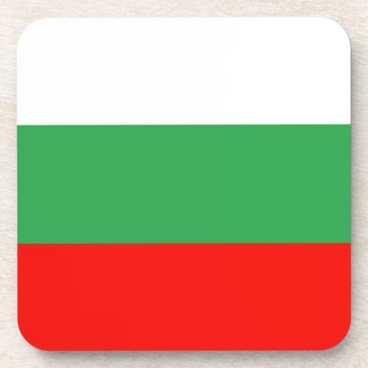 Flagge Bulgariens Untersetzer (Vorderseite)