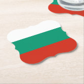 Flagge Bulgariens Untersetzer (angewinkelt)