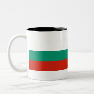 Flagge Bulgariens Zweifarbige Tasse