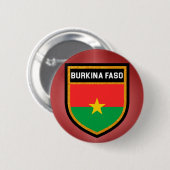 Flagge Burkina Faso Button (Vorne & Hinten)