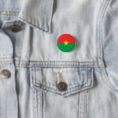 Flagge Burkina Faso Button (Beispiel)