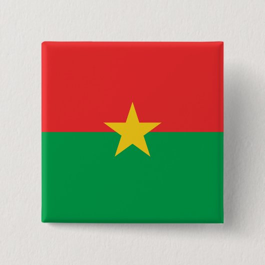 Flagge Burkina Faso Button (Vorderseite)