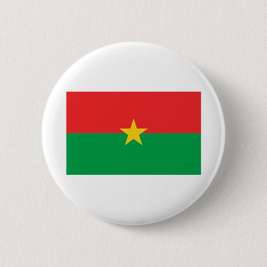Flagge Burkina Faso Button (Vorderseite)