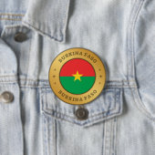 Flagge Burkina Faso Button (Beispiel)