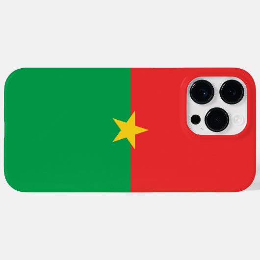 Flagge Burkina Faso Case-Mate iPhone Hülle (Rückseite (Horizontal))