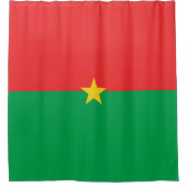 Flagge Burkina Faso Duschvorhang (Vorderseite)