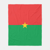 Flagge Burkina Faso Fleecedecke (Vorderseite)