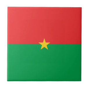 Flagge Burkina Faso Fliese