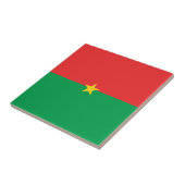 Flagge Burkina Faso Fliese (Seite)