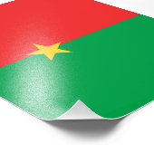 Flagge Burkina Faso Fotodruck (Ecke)