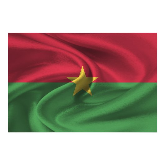 Flagge Burkina Faso Fotodruck (Vorne)
