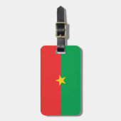 Flagge Burkina Faso Gepäckanhänger (Vorderseite vertikal)