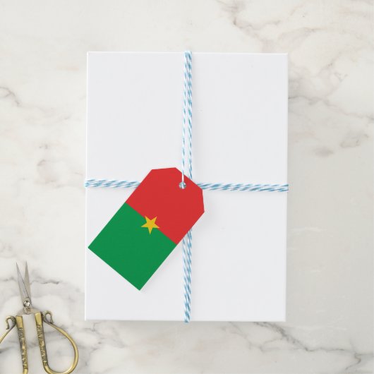 Flagge Burkina Faso Geschenkanhänger (Mit Garn)