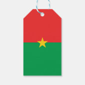 Flagge Burkina Faso Geschenkanhänger (Rückseite)
