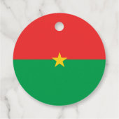 Flagge Burkina Faso Geschenkanhänger (Rückseite)