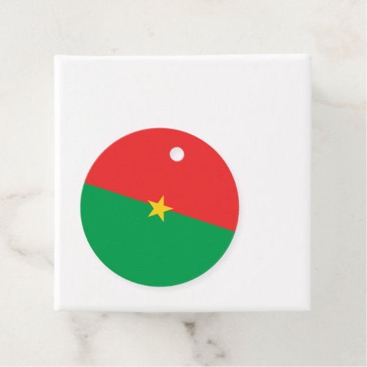 Flagge Burkina Faso Geschenkanhänger (Beispiel)