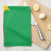 Flagge Burkina Faso Geschirrtuch (Viertel Falte)