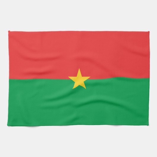 Flagge Burkina Faso Geschirrtuch (Horizontal)
