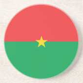 Flagge Burkina Faso Getränkeuntersetzer (Vorne)