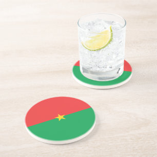 Flagge Burkina Faso Getränkeuntersetzer