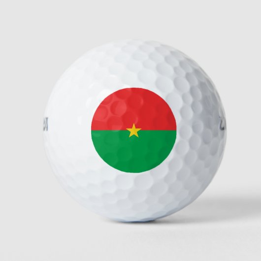 Flagge Burkina Faso Golfball (Vorderseite)