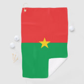 Flagge Burkina Faso Golfhandtuch (Insitu)