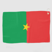 Flagge Burkina Faso Golfhandtuch (Horizontal)