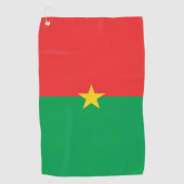Flagge Burkina Faso Golfhandtuch (Vorderseite)