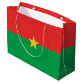 Flagge Burkina Faso Große Geschenktüte (Rückseite Schrägansicht)