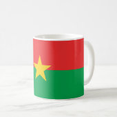 Flagge Burkina Faso Kaffeetasse (VorderseiteRechts)