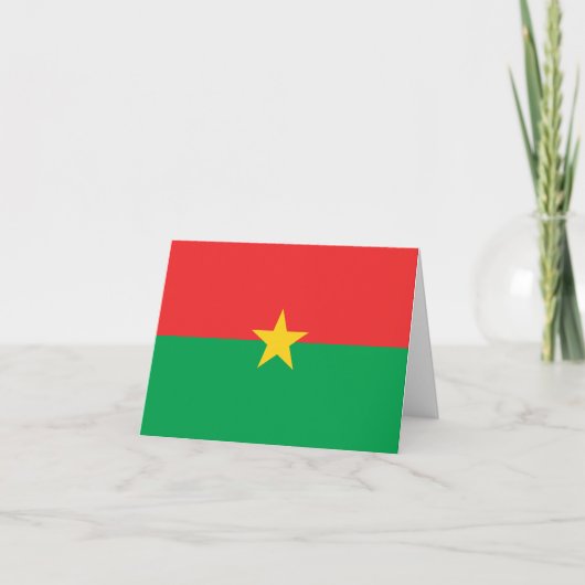 Flagge Burkina Faso Karte (Vorderseite)