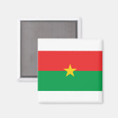 Flagge Burkina Faso Magnet (Vorderseite/Rückseite)