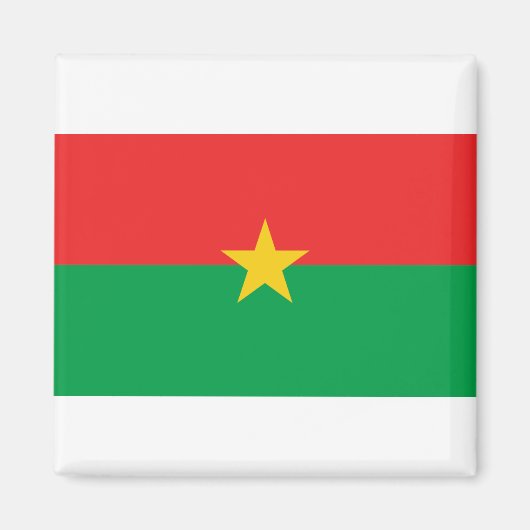 Flagge Burkina Faso Magnet (Vorne)