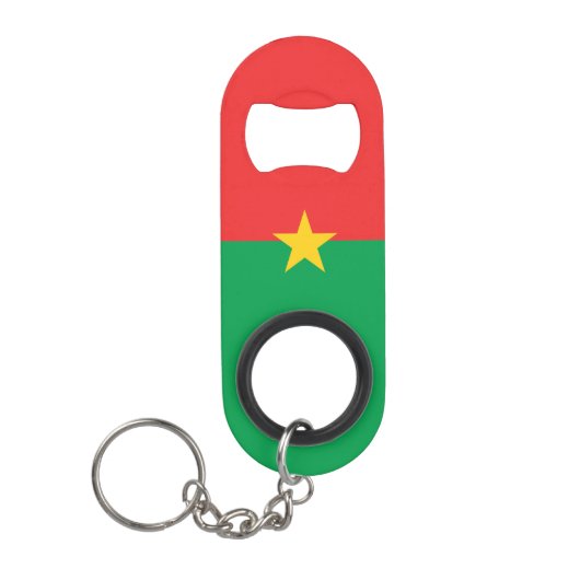 Flagge Burkina Faso Mini Flaschenöffner (Vorderseite)