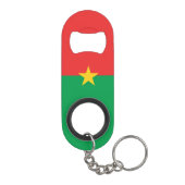 Flagge Burkina Faso Mini Flaschenöffner (Rückseite)