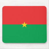 Flagge Burkina Faso Mousepad (Vorne)