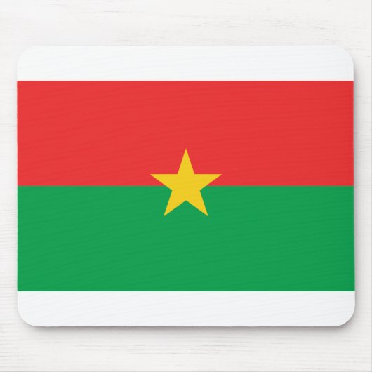 Flagge Burkina Faso Mousepad (Vorne)