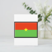 Flagge Burkina Faso Postkarte (Stehend Vorderseite)