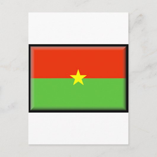 Flagge Burkina Faso Postkarte (Vorderseite)