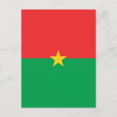 Flagge Burkina Faso Postkarte (Vorderseite)