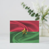 Flagge Burkina Faso Postkarte (Stehend Vorderseite)