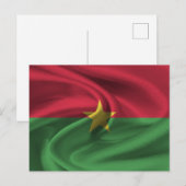 Flagge Burkina Faso Postkarte (Vorne/Hinten)