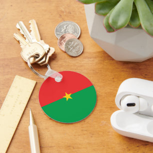 Flagge Burkina Faso Schlüsselanhänger