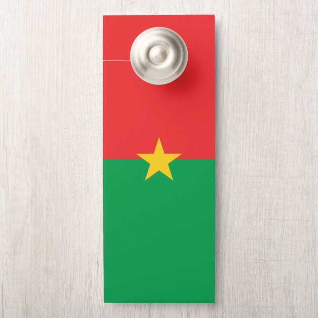 Flagge Burkina Faso Türanhänger (Auf Knauf)