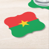 Flagge Burkina Faso Untersetzer (angewinkelt)