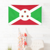 Flagge Burundis Banner (Insitu)
