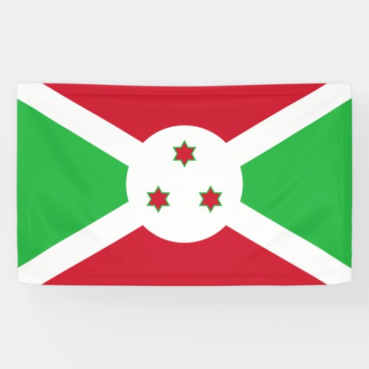 Flagge Burundis Banner (Horizontal)