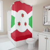 Flagge Burundis Duschvorhang (Beispiel)