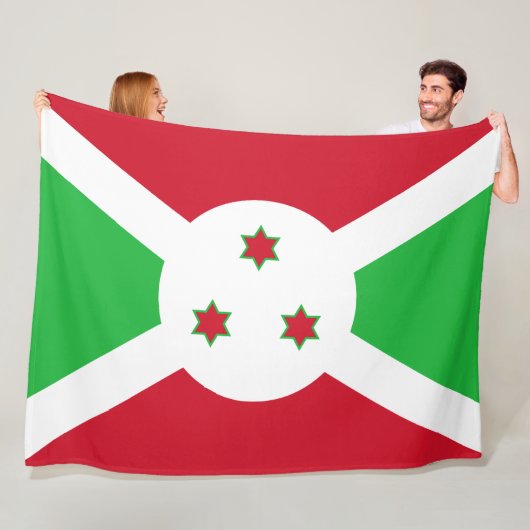 Flagge Burundis Fleecedecke (Beispiel)